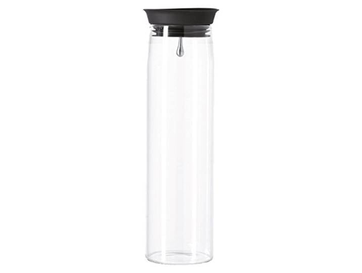 LEONARDO HOME Karaffe Brioso 1 Liter, Glas, Wasserkaraffe mit Deckel, Kurg, Glaskanne, handgemacht , 050848