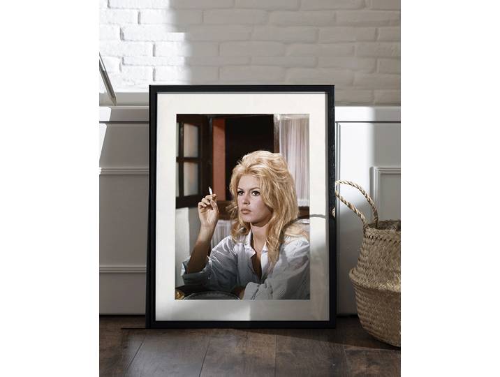 Kunstdruck Brigitte Bardot Privat Affair Abdeckung: Acrylglas Rahmen: Buche, lackiert Multicolor 43 x 53cm