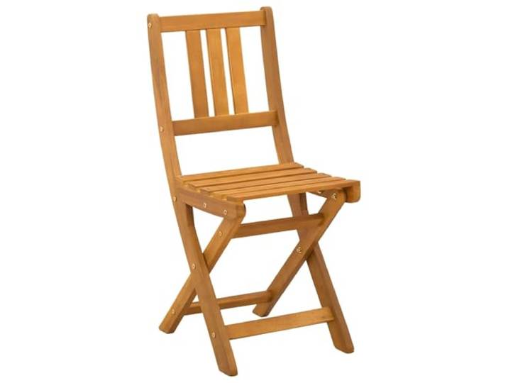 LKJephalotrop Klappbare Bistro Stühle 8er Set mit Kissen Akazie Platzsparende Sitzgruppe aus Massivholz mit weichen Polstern für Balkon, Terrasse und Gartenbereich.