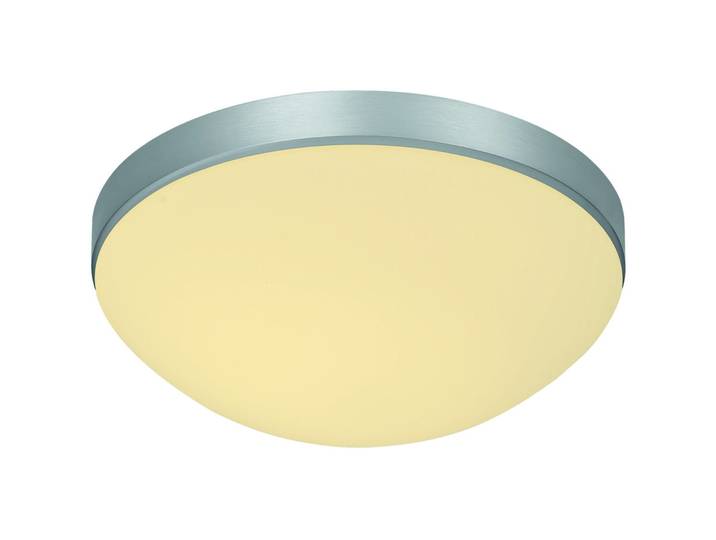 Bankamp Designer-Deckenlampe Basic Aluminium matt / Glas opal weiss Eisen/Glas - Designer-Deckenlampe