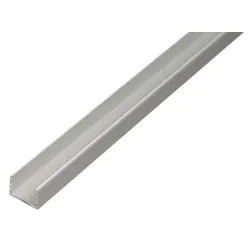 Alberts® U-Profil, selbstklemmend, 15x15,9x15x1,5mm, Alu silber eloxiert-2 m