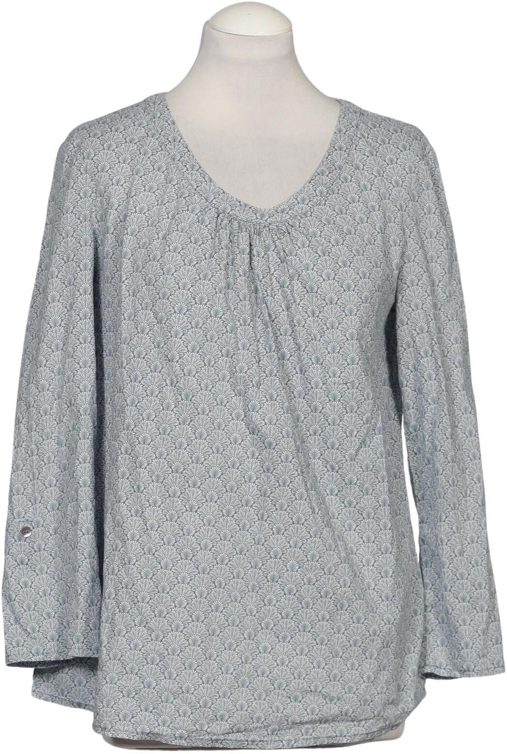 Sorgenfri Sylt Damen Bluse, Hellblau, Gr. S, Baumwolle - Second Hand