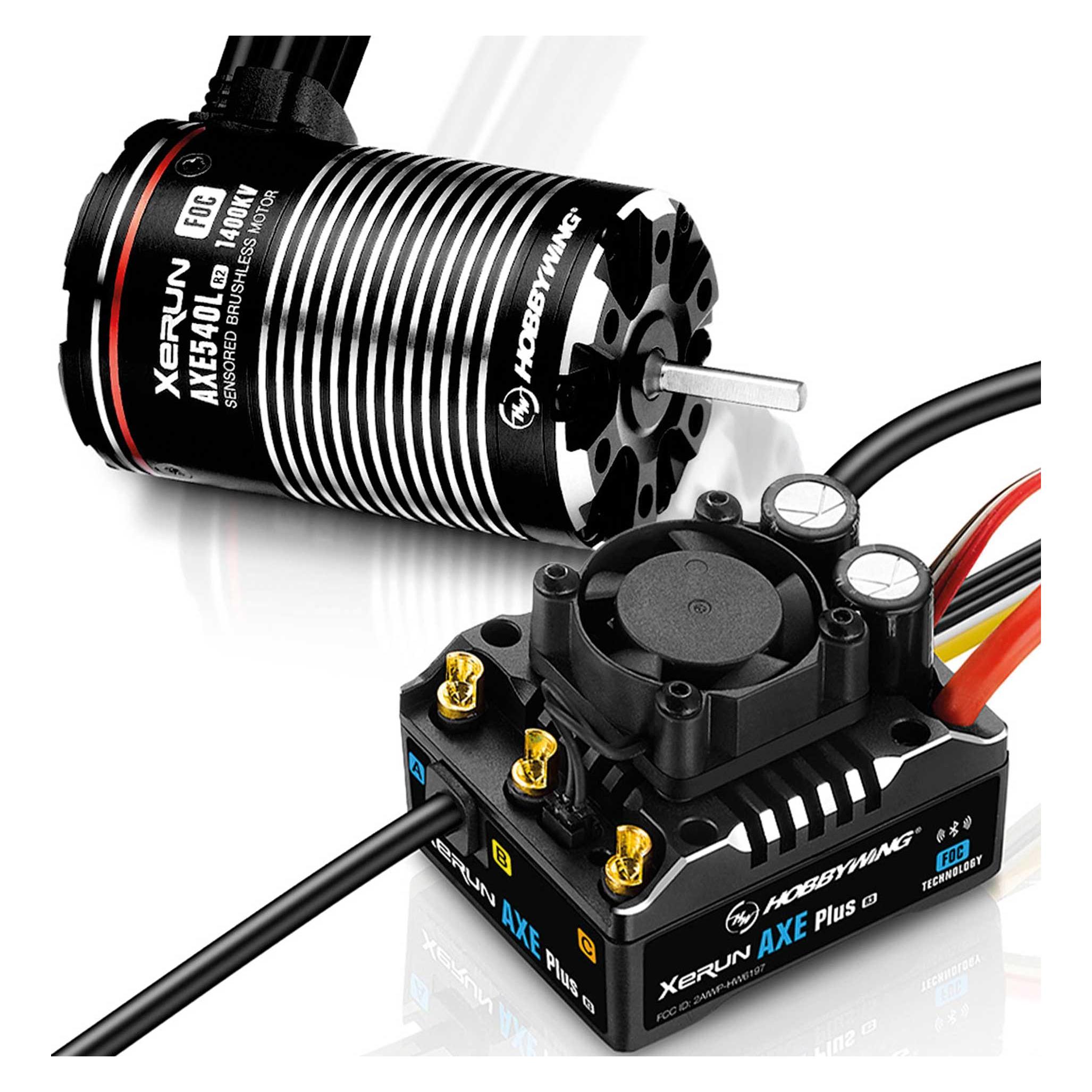 Hobbywing Brushless-Antriebsset AXE Plus R3 Combo 1400 kV 2-6S (HW38020385)