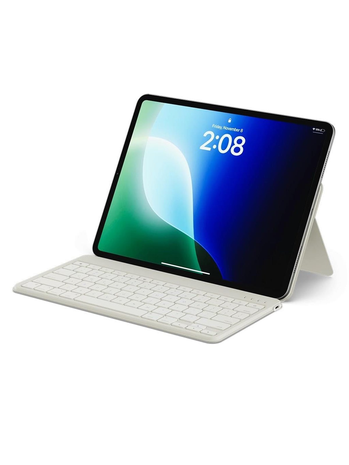 Satechi OntheGo Bluetooth Keyboard with Stand for Flexible Typing - Tastatur - Englisch (US) - Sand