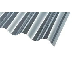 Polycarbonat Wellplatten klar P6 Sinus 177/51 0,8mm 1097 x 2000