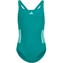 adidas 3-Streifen C-Back Badeanzug Mädchen KS2948 - equipment green/clear mint 116