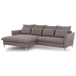 Exxpo by Gala Ecksofa mit Funktion Walker Stoff Braun