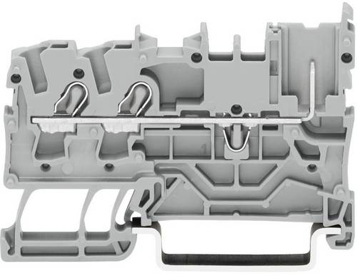 WAGO 2022-1301 Basisklemme 5.20mm Zugfeder Belegung: L Grau