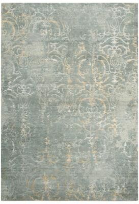 Alora Decor Essential Grey Scroll Wool Blend Rug