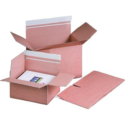 smartboxpro 100 x Automatikbodenkarton Selbstklebestreifen & Aufreißfaden 160x130x70mm