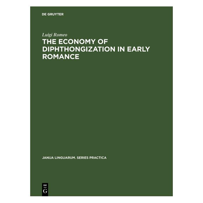 De Gruyter Romeo:The economy of diphthongization i (Englisch, Hardcover, Luigi Romeo) (67766976)