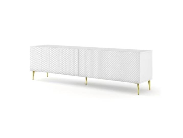 TV-Möbel Ravenna C, 200 cm, 4 Türen mit rautenförmigen Fronten – Bim Furniture - ref. 5903769730599 - 5903769730599 - Beige