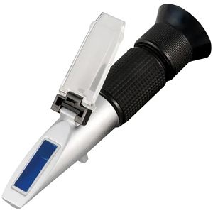 PCE Refraktometer 5890, analoges Handrefraktometer, misst Dichte, Wasser- und Zuckergehalt von Honig