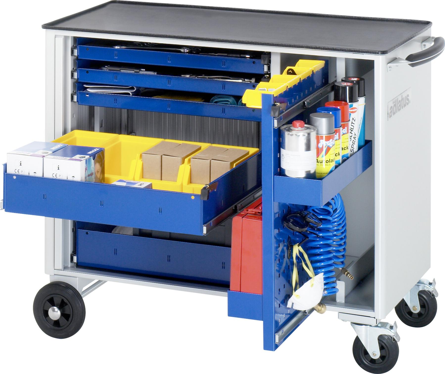 Rau Werkzeugwagen mit 5 Schubladen Metall BxTxH 1025x520x890mm