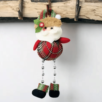 Inspire Curations Christmas Plush Hanging Ornaments Santa Snowman Reindeer Tree Decorations old Men