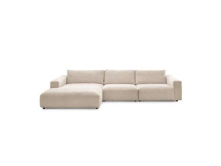 Musterring Lucia 3,5 Sitzer Ecksofa mit Bezug in Cord - Cord nature - links Modern, Zeitlos