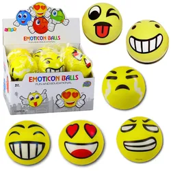 Springball-Knetschaum Emoticon Gelb 10 cm