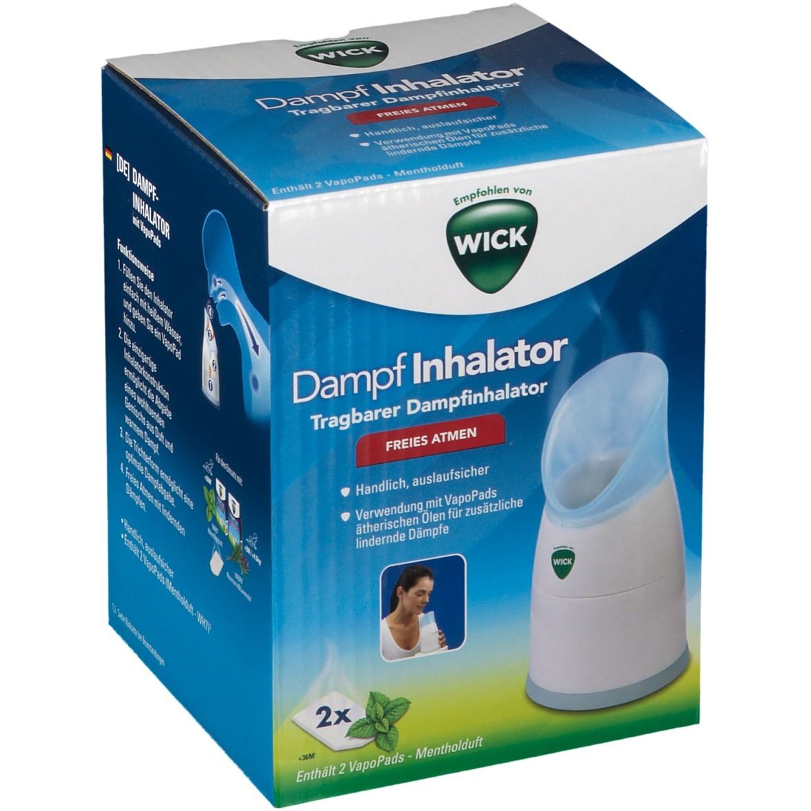 Wick Dampf Inhalator manuell 1 St Inhalat