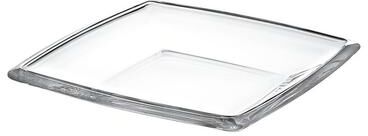 "Majestic Gifts European High Quality Glass Square Platter/ Serving Tray/ Plate - 11"" Diameter"