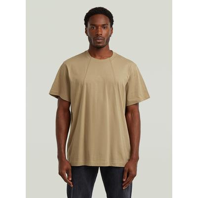 T-Shirt G-STAR "A Line Loose T-Shirt", Herren, Gr. S, safari, Obermaterial: 100% Baumwolle, Shirts T-Shirt
