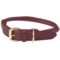 Weatherbeeta Hundehalsband aus gerolltem Leder (L, Hund), Halsband + Leine
