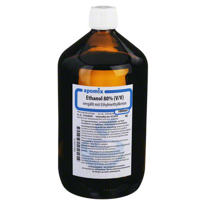 apomix PKH Pharmazeutisches Labor GmbH ETHANOL MEK denaturatum 80% 1 L 01229779