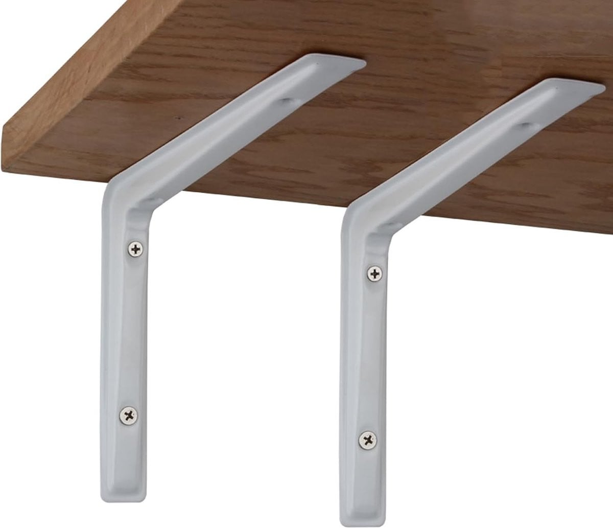 Wit Plankdragers Set L-vormige Wandsteunen 170 x 120 mm