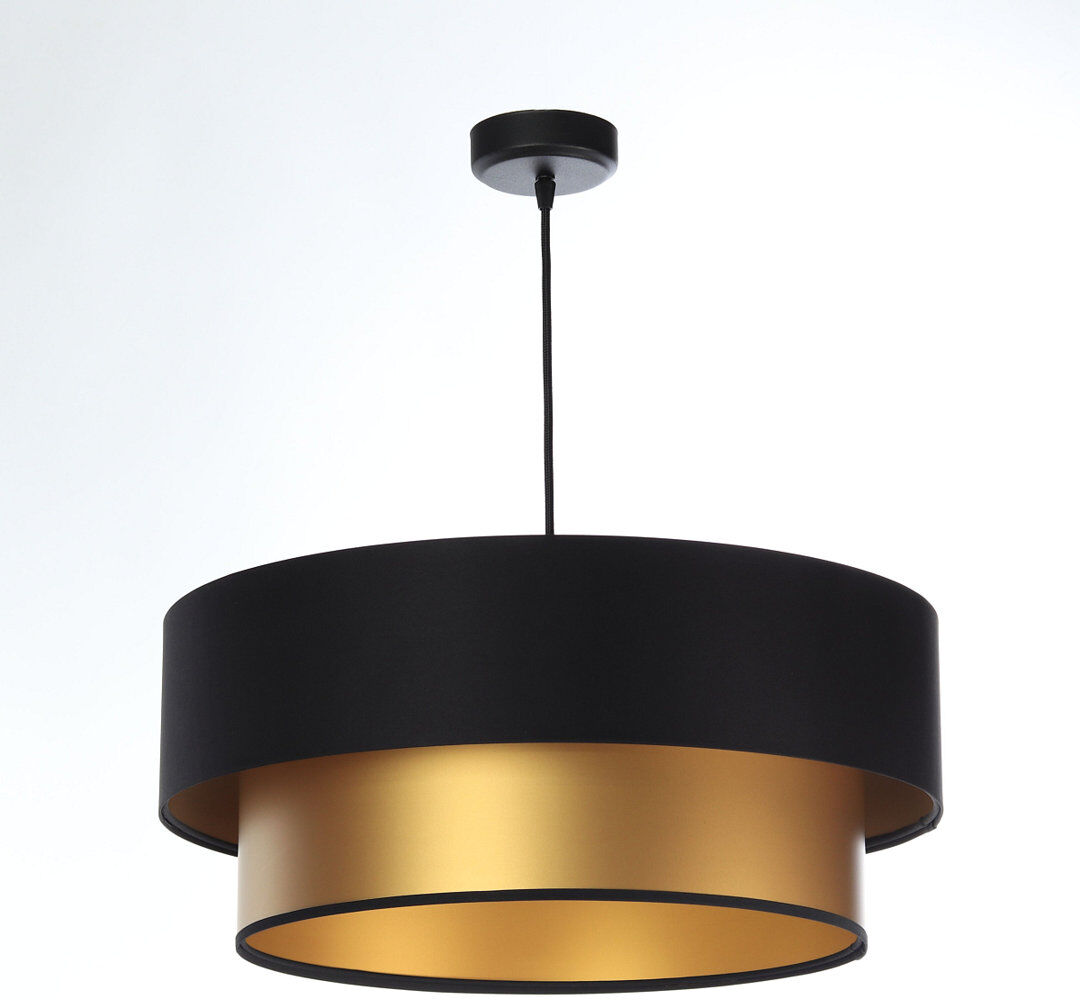 Canora Grey Shandra 1 - Light Black Drum Pendant Black 20" H x 50" W x 50" D
