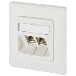 METZ CONNECT Anschlussdose E-DAT Modul TIA/EIA Cat.6A 8/8(8) UP reinw