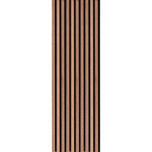 NL-Panels Akustikpaneel Walnuss, 150 x 40 x 2,1 cm, mit schwarzem Filz, , Stück