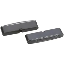 Highsider, Motorrad Zubehör, LED-Einbaublinker STRIPE, getöntes Glas