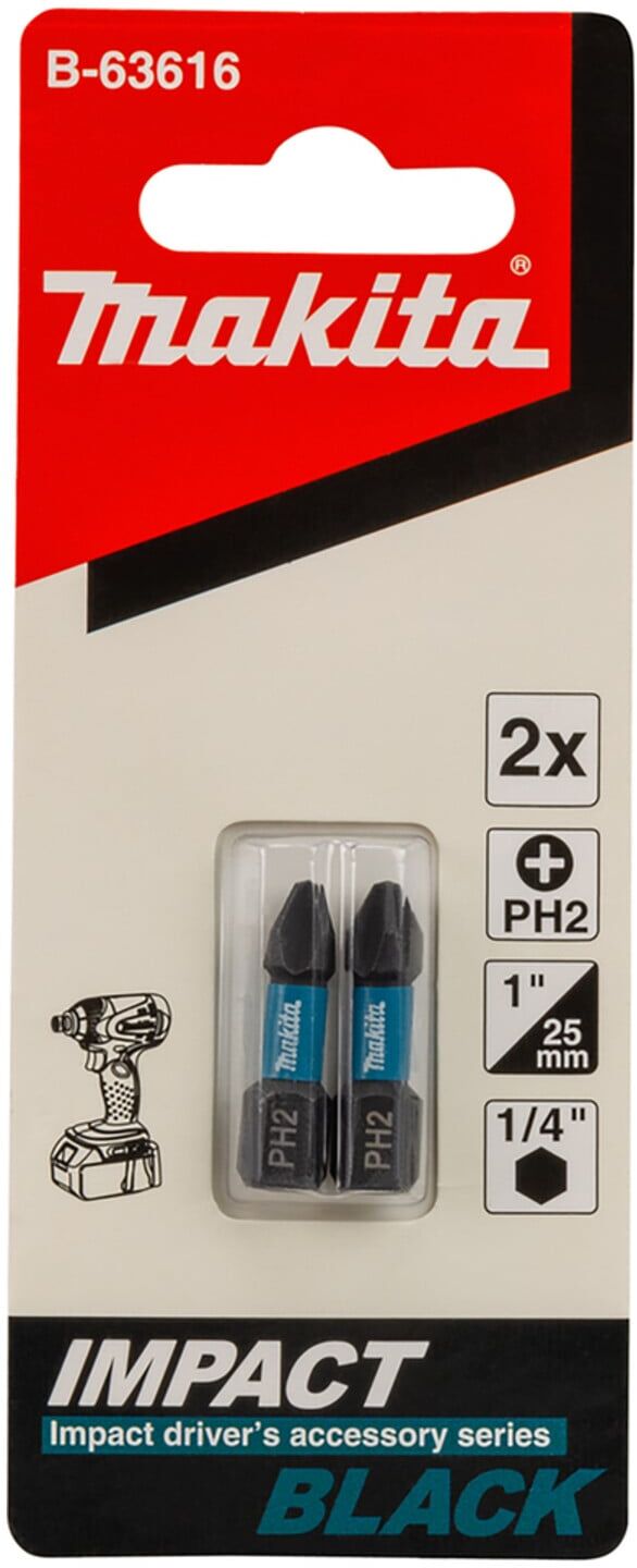 Makita PH Bit 2x25 25-Stück (B-63616)