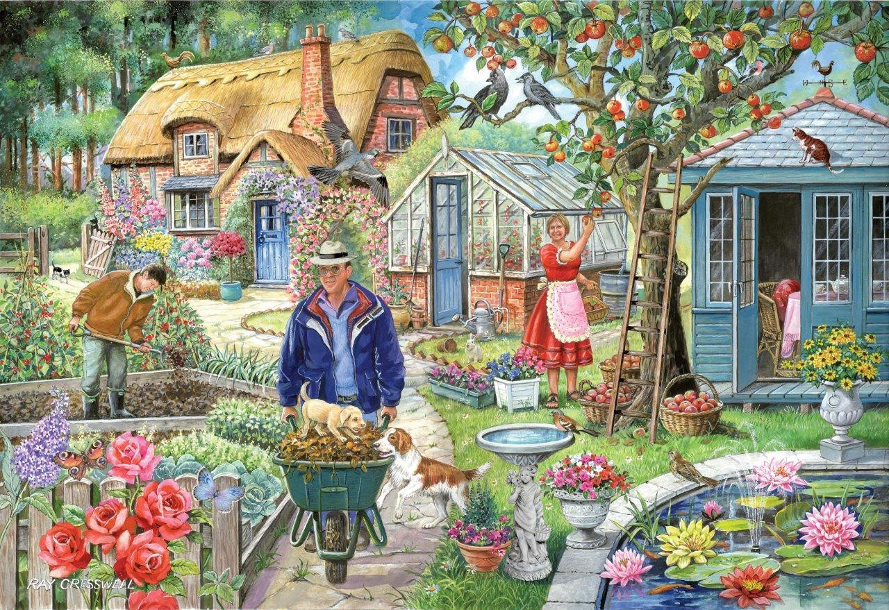 House of Puzzles Puzzel met tuinmotief, 1000 stukjes