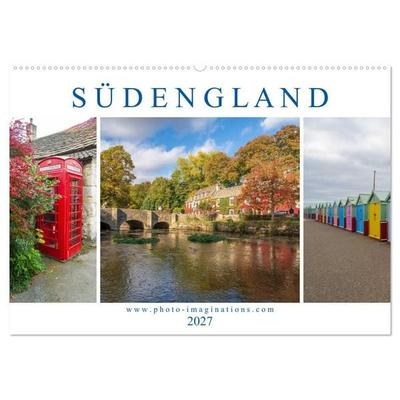 Bezauberndes Südengland (Wandkalender 2027 DIN A2 quer), CALVENDO Monatskalender