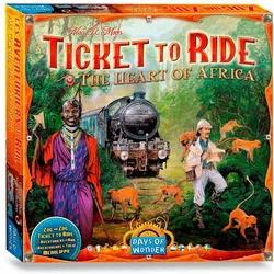 Asmodée Zug um Zug Afrika (Deutsch, Englisch, Französisch, 2 - 5 Spieler)