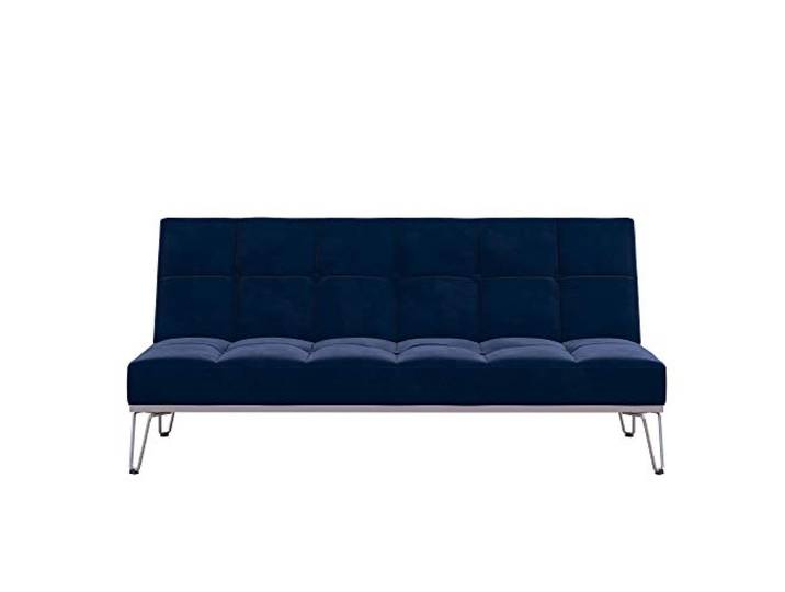 Elle Schlafsofa 3 Sitze in Samtblau