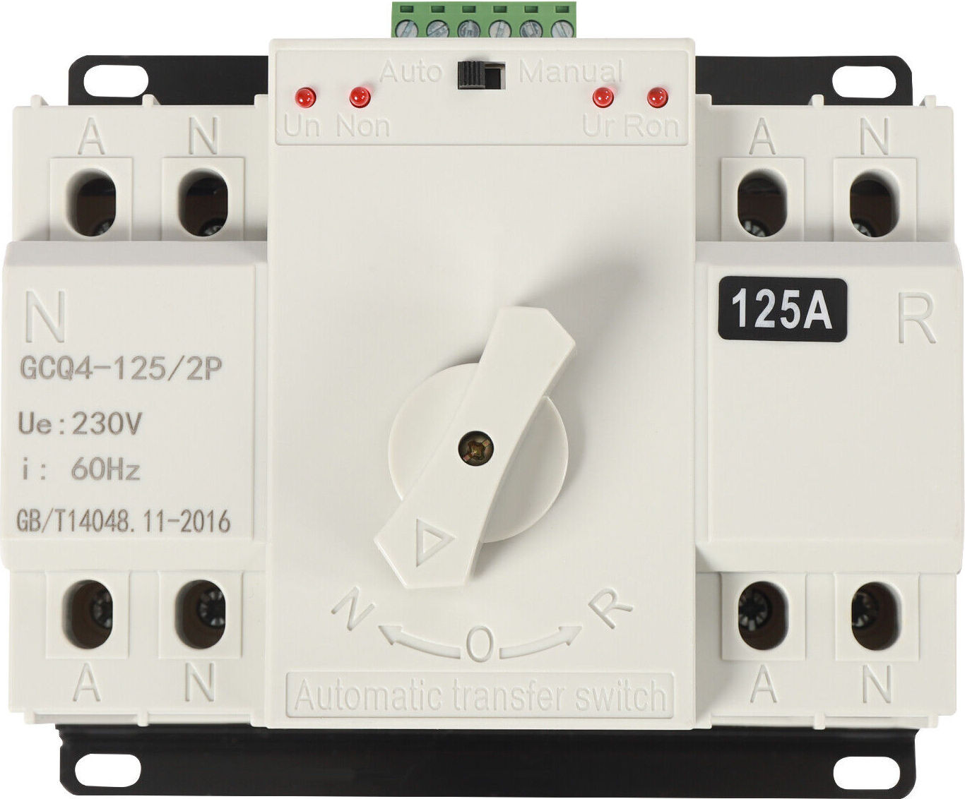 Enjoyshopping 125A 2P Wisselschakelaar met dubbele voeding en automatische transferfunctie