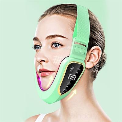 Gesichts Lifting Gerät LED Photon Therapie Gesichtsstraffung Vibration Massager Doppelkinn V Gesichtsform Wangenlifting Gürtel Maschine Valentinstagsgeschenk