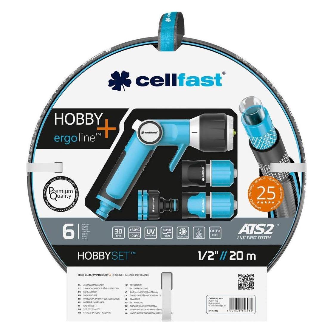 Cellfast Schlauchset HOBBY ERGO 20m, 1/2", 16-209 (C16-209)