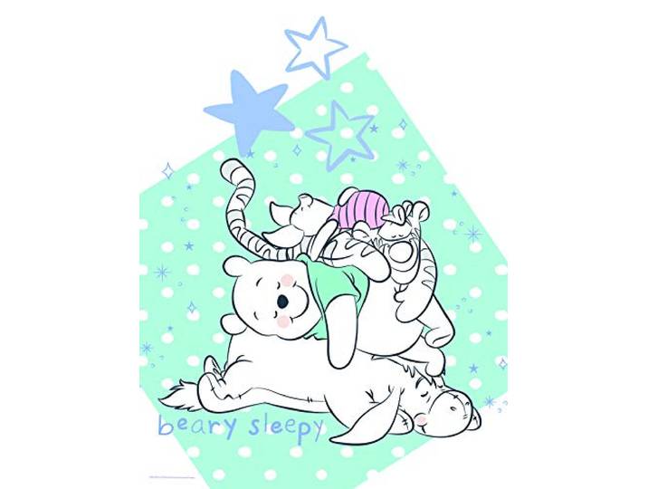 Poster d'Art Mural\, 30cm x 40cm\, Winnie Pooh Beary Sleepy
