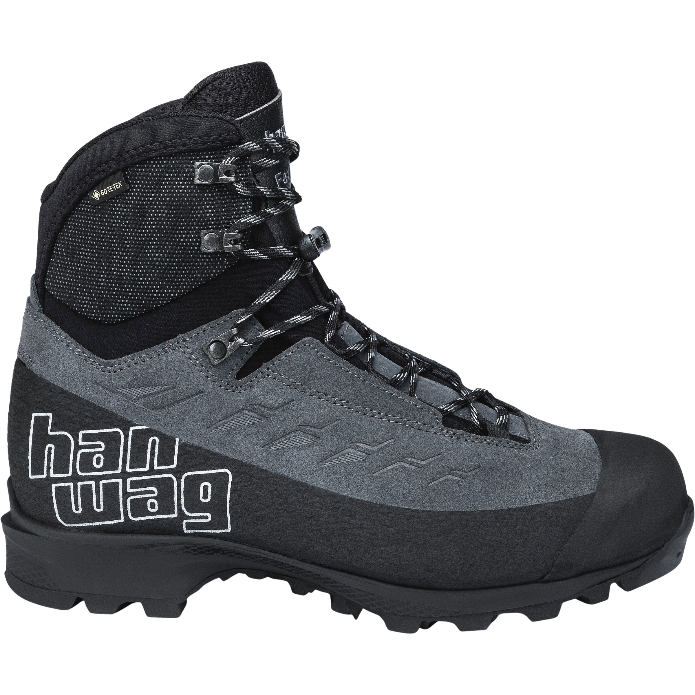 Hanwag Ferrata Tour GTX Herren Bergstiefel & Expeditionsstiefel grau Größe 46.5 Hochtour | Bergsteigen Wasserdicht
