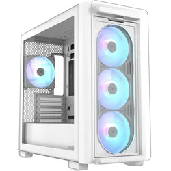 ASUS A23 PLUS TG ARGB microATX PC Gehäuse, weiß