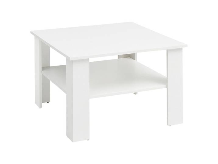 Mid.you Couchtisch, Weiss, Holzwerkstoff, quadratisch, eckig, 60x42x60 cm, Stauraum, Wohnzimmer, Wohnzimmertische, Couchtische, Couchtische eckig