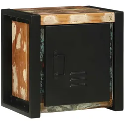 Helloshop26 - Moderner rechteckiger Badezimmerschrank mit praktischem Ablagefach 40 x 30 x 40 cm aus recyceltem braunem Holz