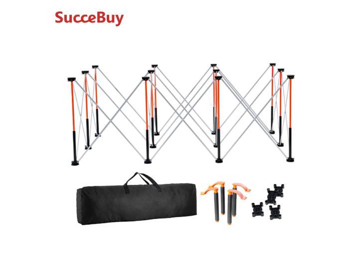 SucceBuy Banc de travail pliable portable, capacité de charge de 4500 lb, sans assemblage, avec sac de rangement