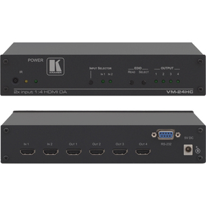 Kramer Electronics VM-24HC, HDMI, Schwarz, 6,75 Gbit/s, 600 g, 215 x 163 x 44 mm
