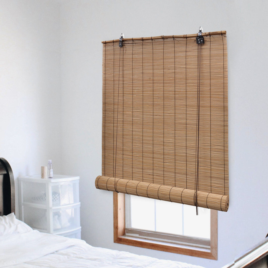 Bay Isle Home Blackout Bamboo Roll-Up Shade Brown 140cm W x 220cm L