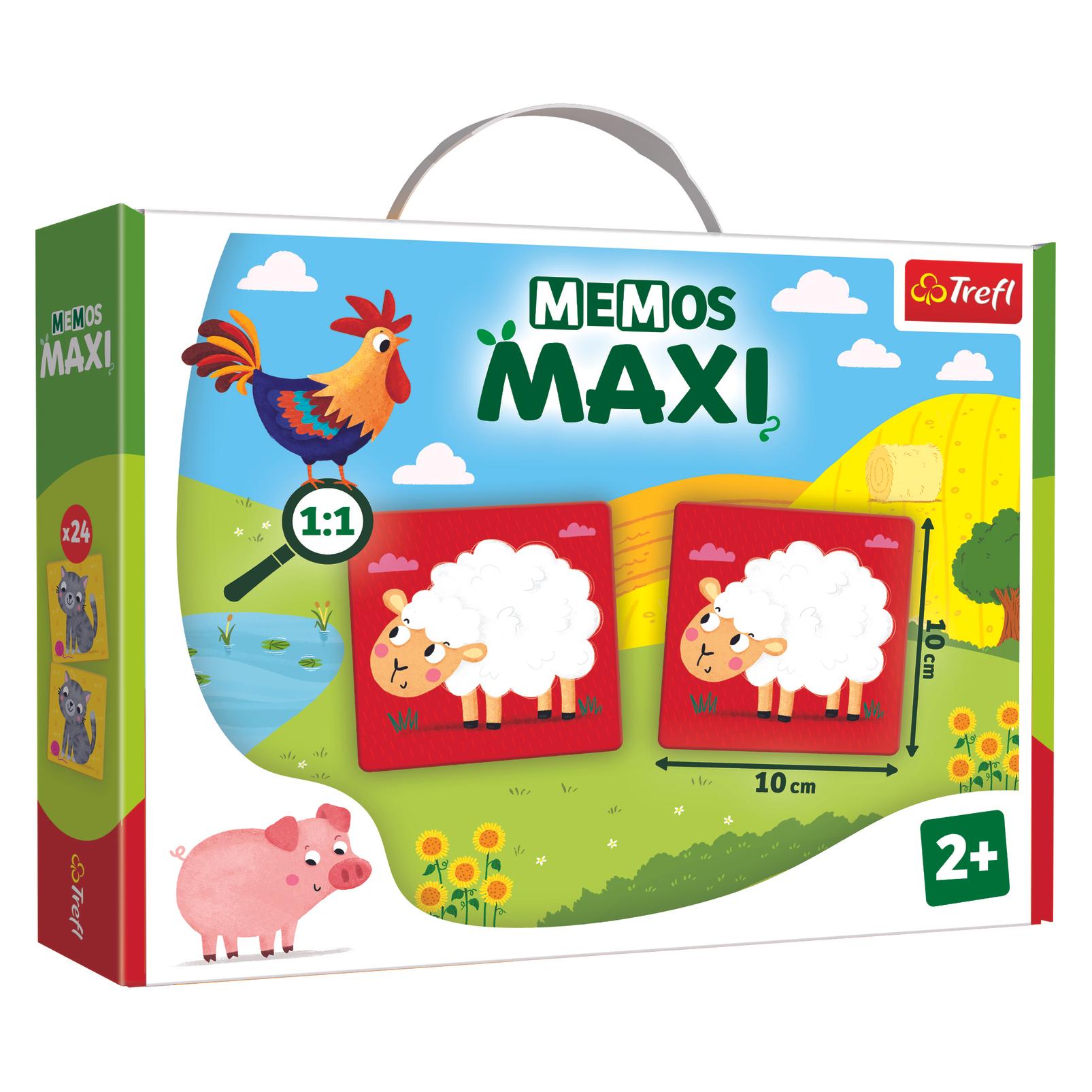 Trefl Memory Game "Farm Animals" (Deutsch, Englisch, 1 - 4 Spieler) (02266 TREFL)