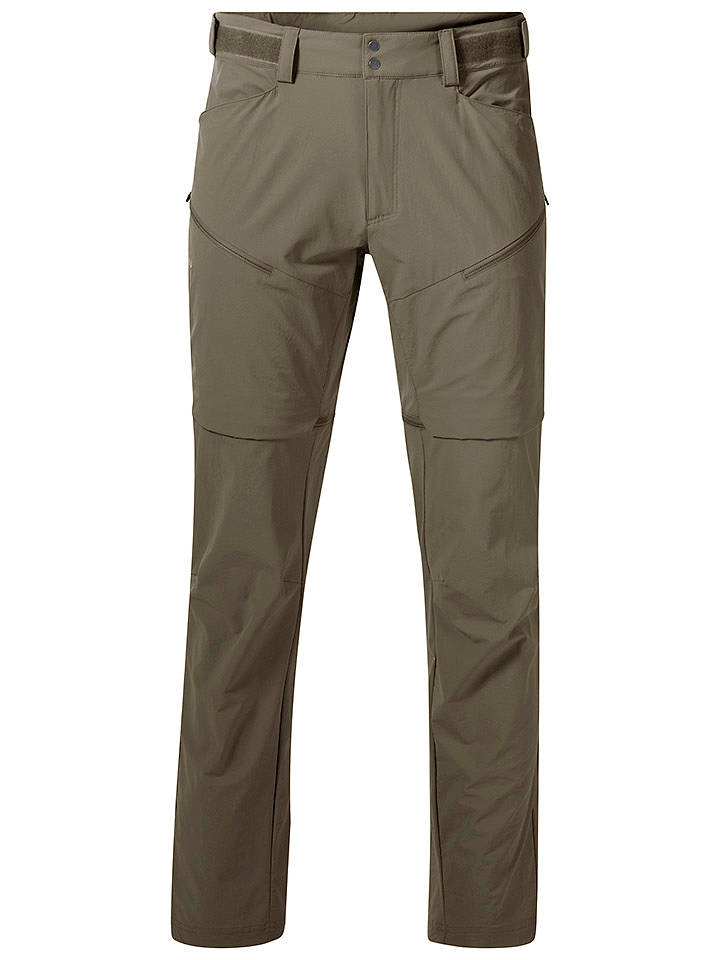 Bergans Zipp-Off-Softshellhose - Regular fit - in Khaki - 48