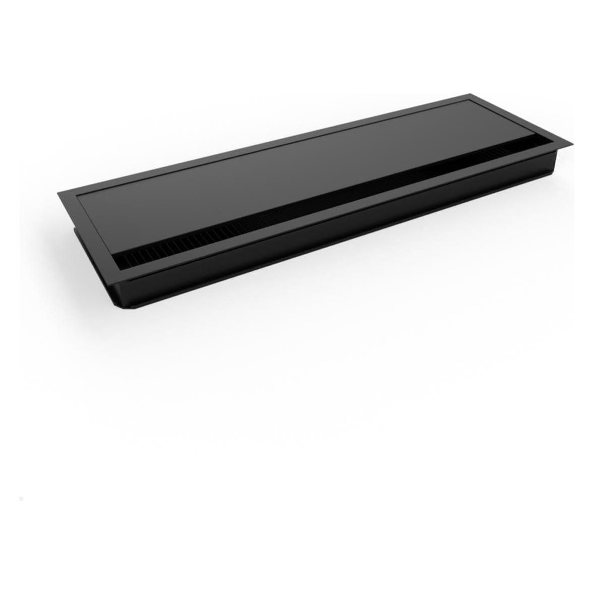 TecLines TKD015B Kabeldurchführung 120x360 mm mit Soft Close, schwarz (Kabeldurchlass, 36 cm) (TKD015B)